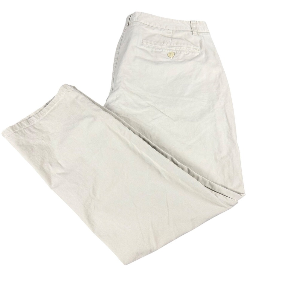 Bonobos Mens Washed Chino Pants Light Khaki Tan Straight Leg 36x30 Cotton Twill